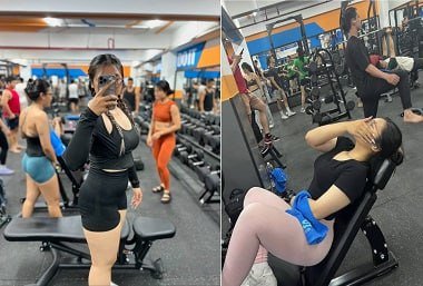 Chịch nhau sung sướng cùng nữ gymer